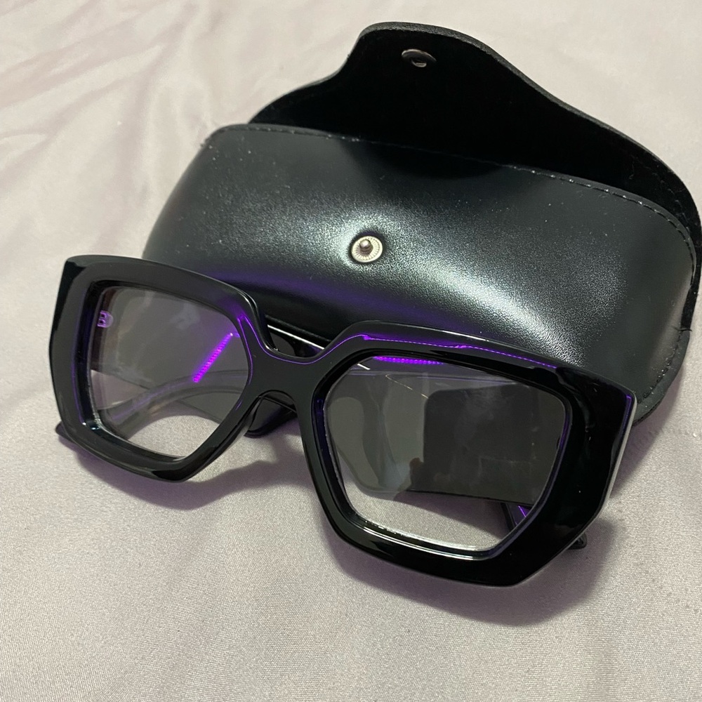 Black acrylic framed glasses